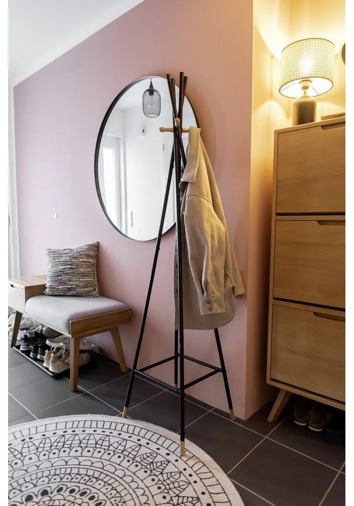 Czarny metalowy wieszak Loft – Wenko