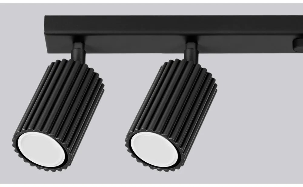 Czarna lampa punktowa 6,5x117 cm Gleam – Sollux