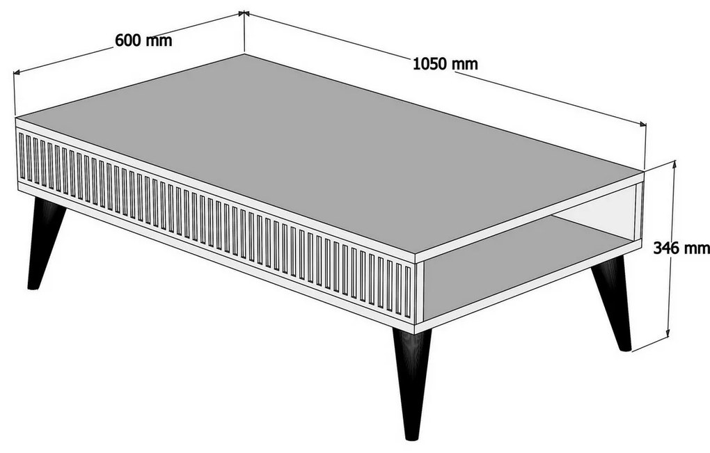 Stolik konferencyjny Mila Walnut