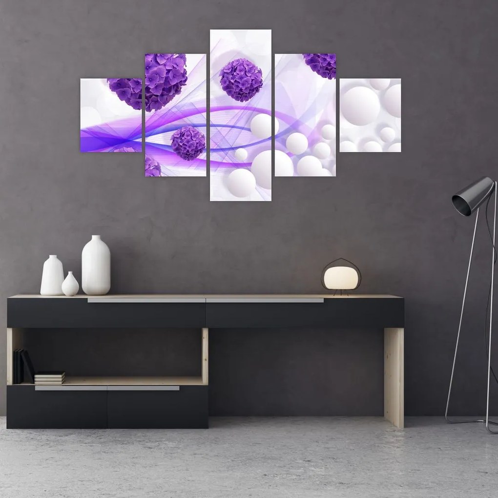 Zdjęcie - Kulki, kulki, kwiaty, ... (125x70 cm)