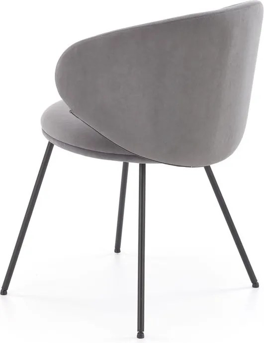 Krzesło do jadalni z profilowanym oparciem K587 Halmar