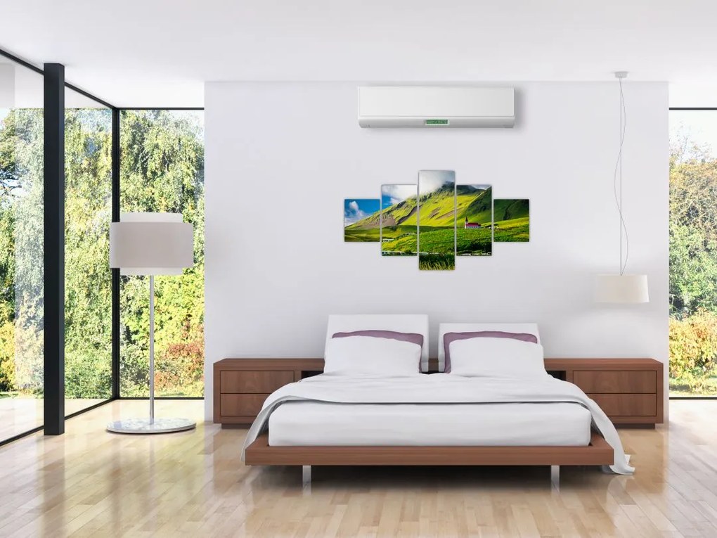 Obraz górskiego krajobrazu (125x70 cm)