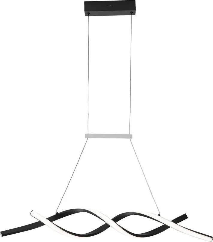Czarna nowatorska lampa wisząca nad stół P6-W00