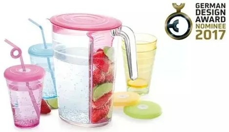 Tescoma Dzbanek myDRINK 2,5 l, 4 kubki z wieczkiem,