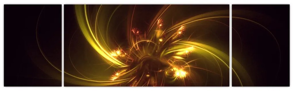 Obraz - abstrakcja śmigieł (170x50 cm)
