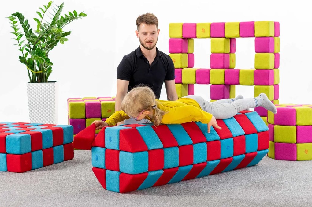 Duży zestaw klocków magnetycznych JollyHeap Joy - 150 elementów