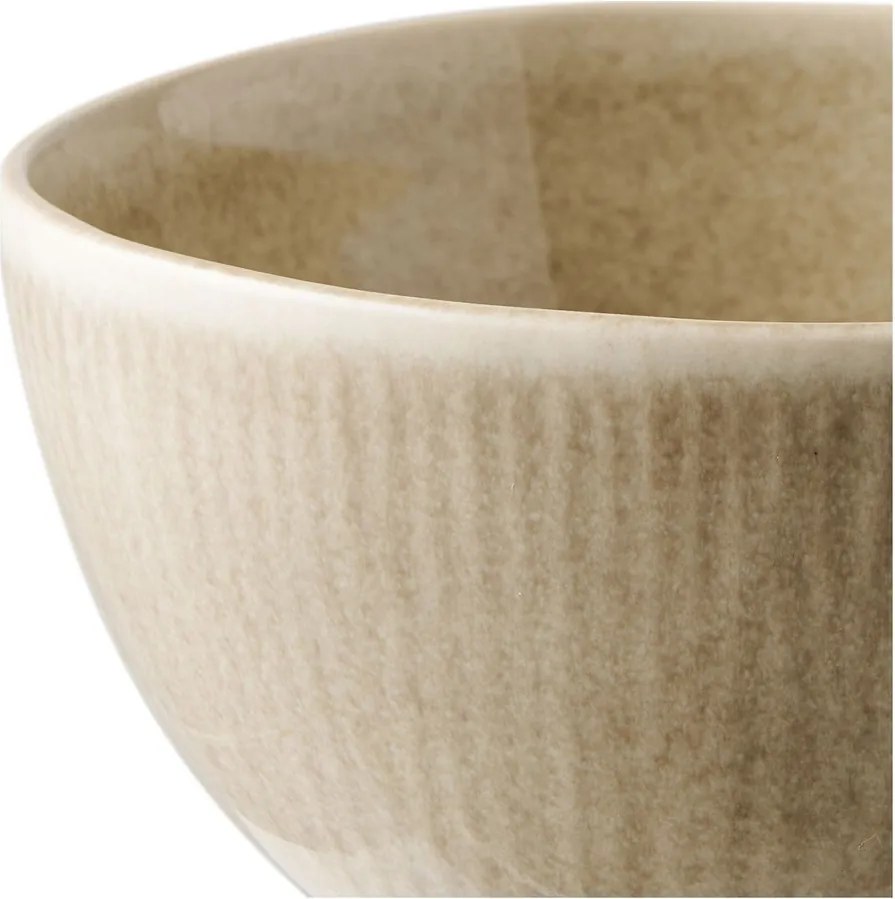 Beżowe kamionkowe miski na zupę zestaw 4 szt. 1 l – House Nordic