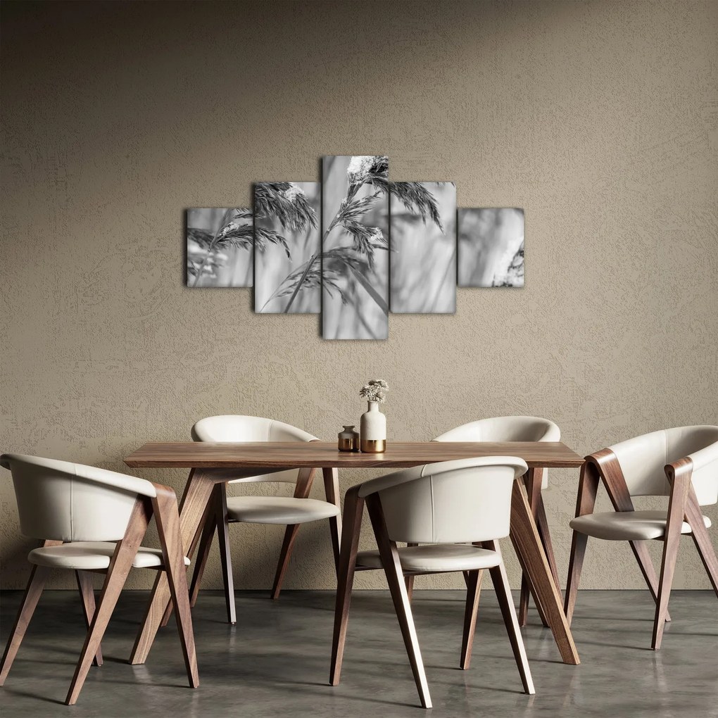 Obraz - Lipnice, czarno - biały (125x70 cm)