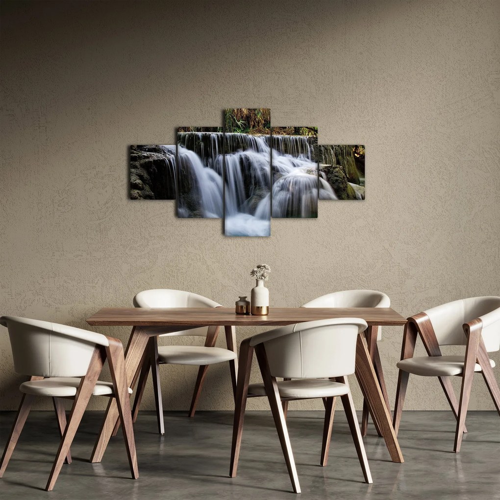 Obraz - Kaskady wodospadów (125x70 cm)