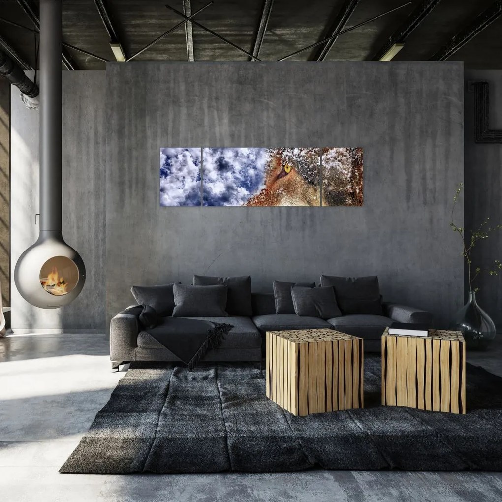 Obraz wilka (170x50 cm)