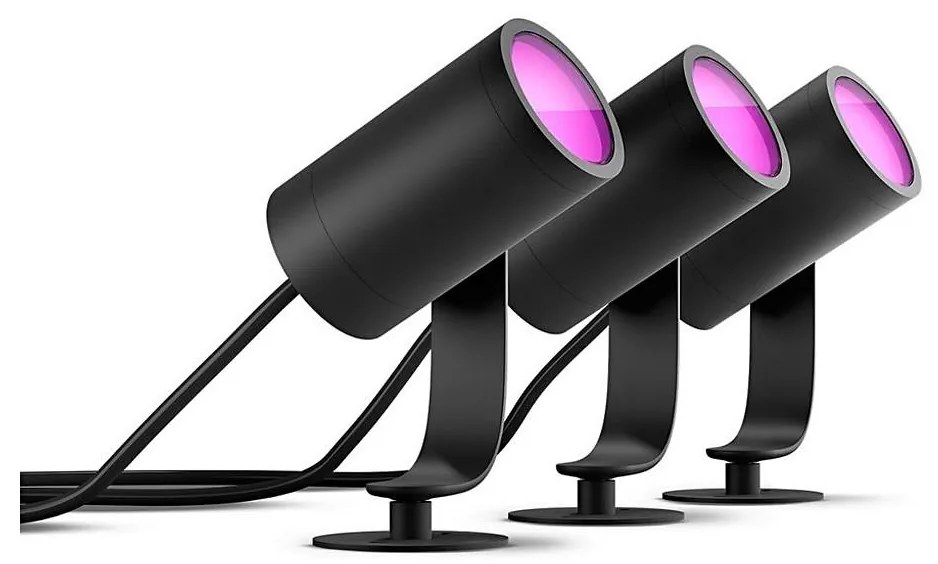 Philips 17414/30/P7 - Zestaw 3x LED punktowe Hue LILY 3xLED/8W/230V IP65