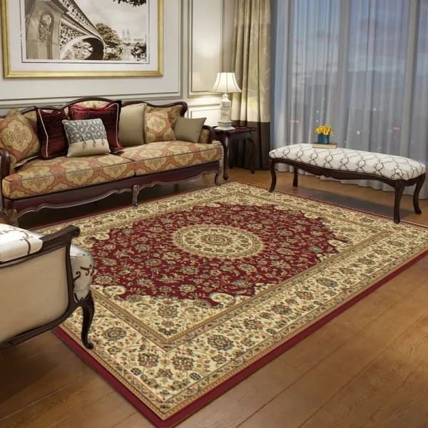 Dywan klasyczny Venezia Ornament czerwono-kremowy 160 cm x 230 cm