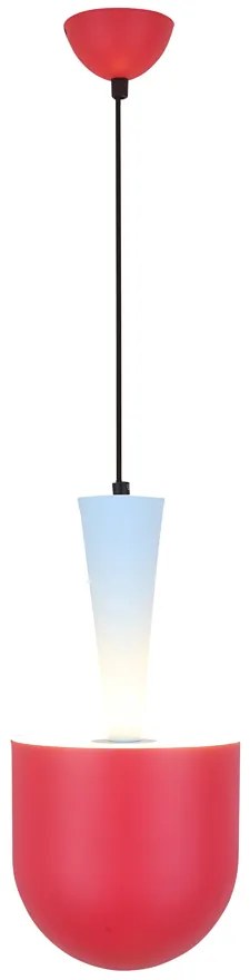 Nowoczesna czerwona wisząca lampa - T014 - Fugi