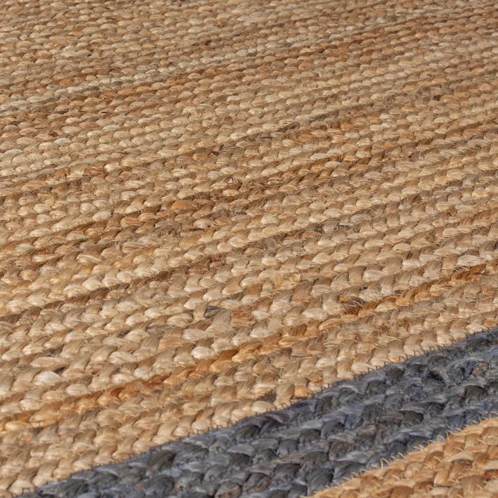 Szaro-naturalny dywan z juty tkany ręcznie 160x230 cm Grace Grey – Flair Rugs