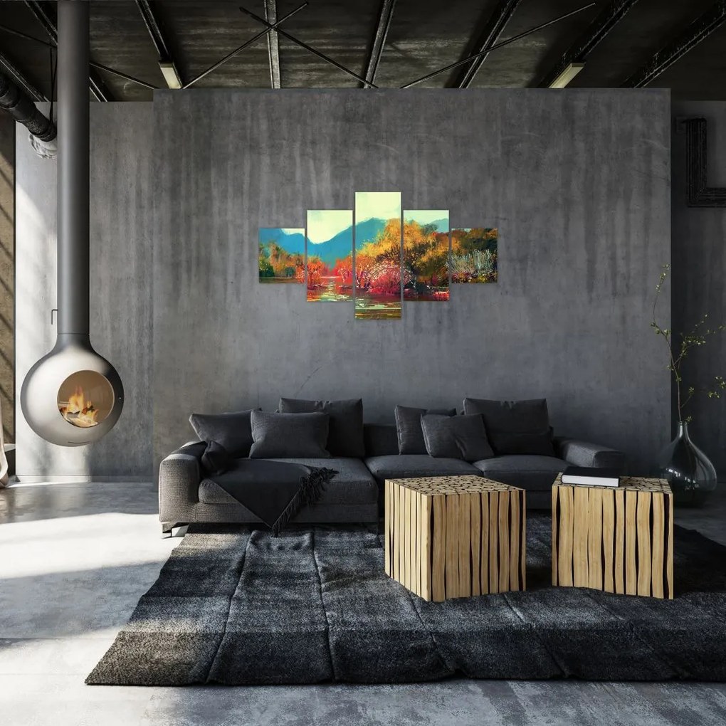 Obraz - Kolory jesieni (125x70 cm)