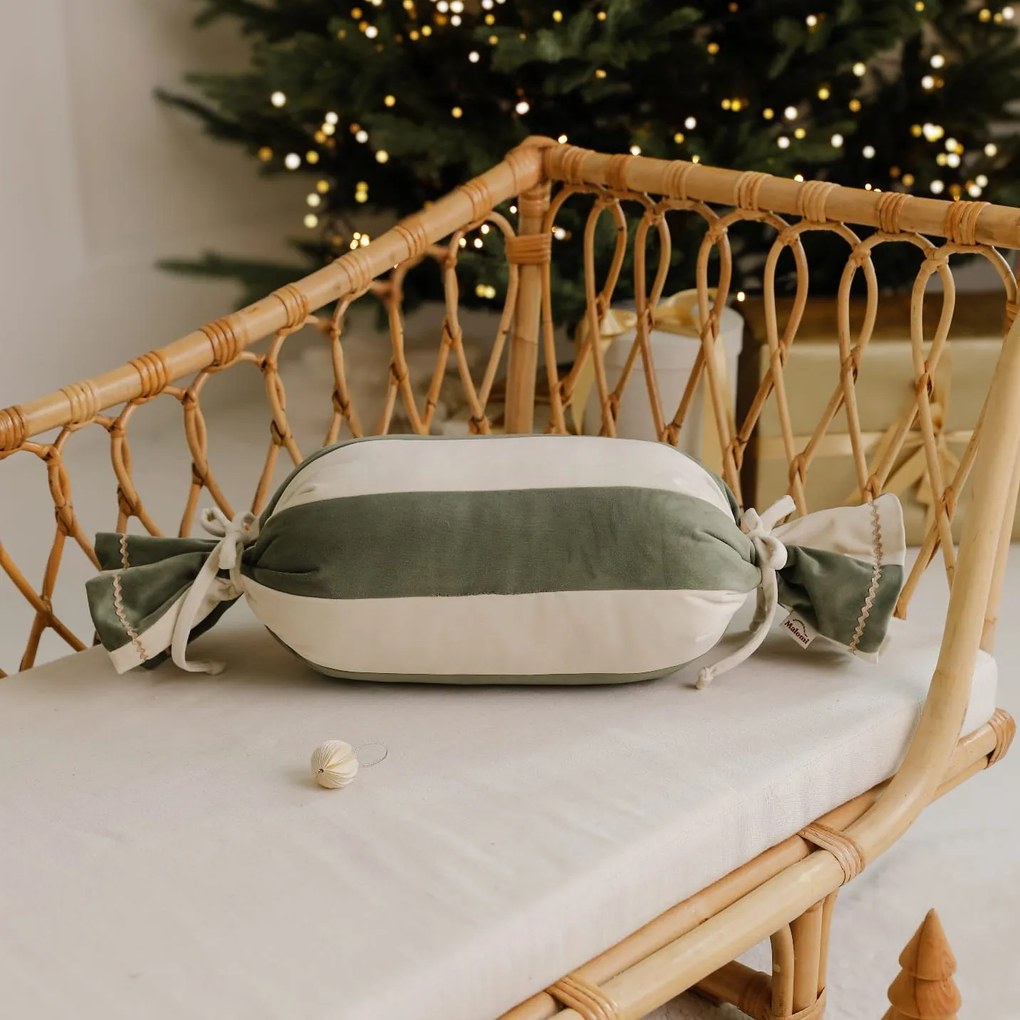 Szałwiowa poduszka świąteczna Cukierek