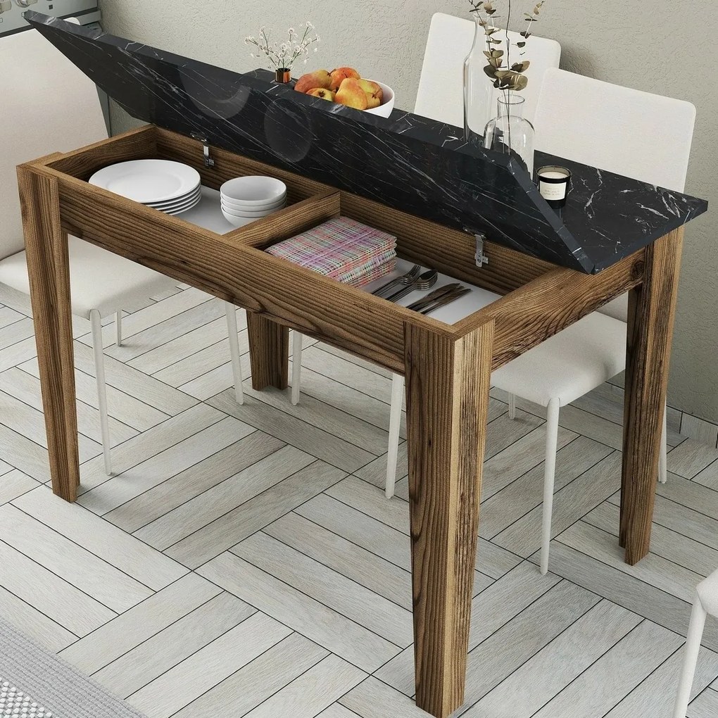 Stół do jadalni Kiev Black and Walnut