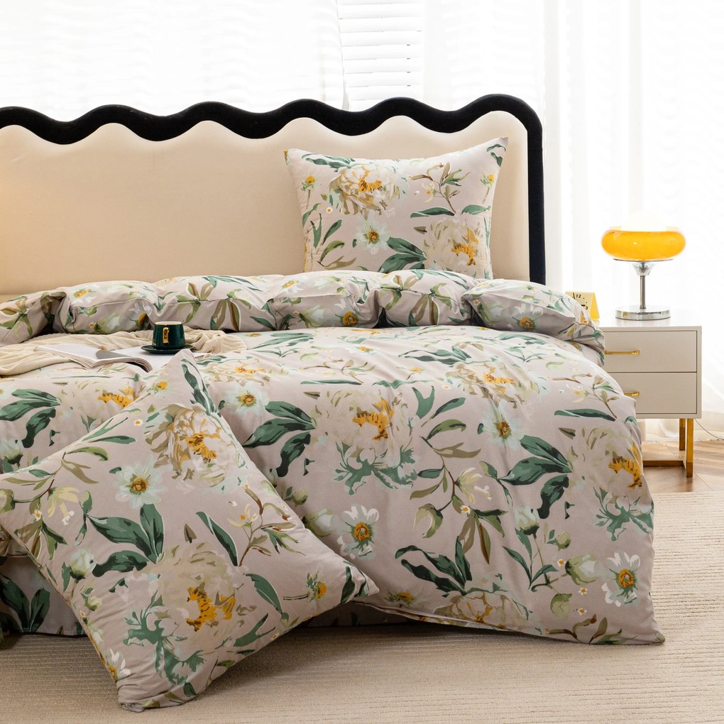 PrzytulneMieszkanie.pl PrzytulneMieszkanie.pl Pościel z mikrofibry ELYSIA, jasnoszara Rozmiar pościeli: 2 szt 70 x 80 cm | 160 x 200 cm