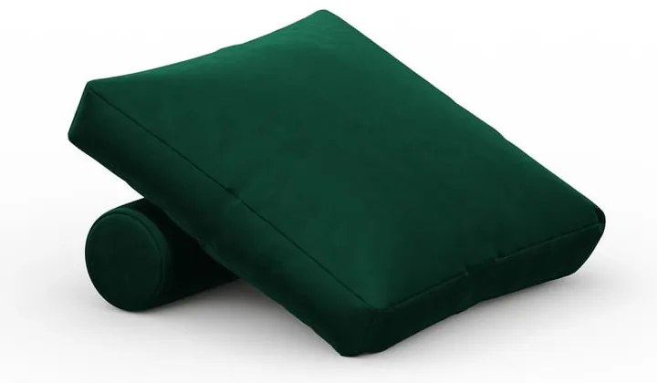Zielona aksamitna poduszka do sofy modułowej Rome Velvet – Cosmopolitan Design