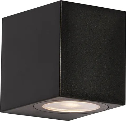 Nowoczesna lampa ścienna zewnętrzna czarna plastikowa - Baleno
