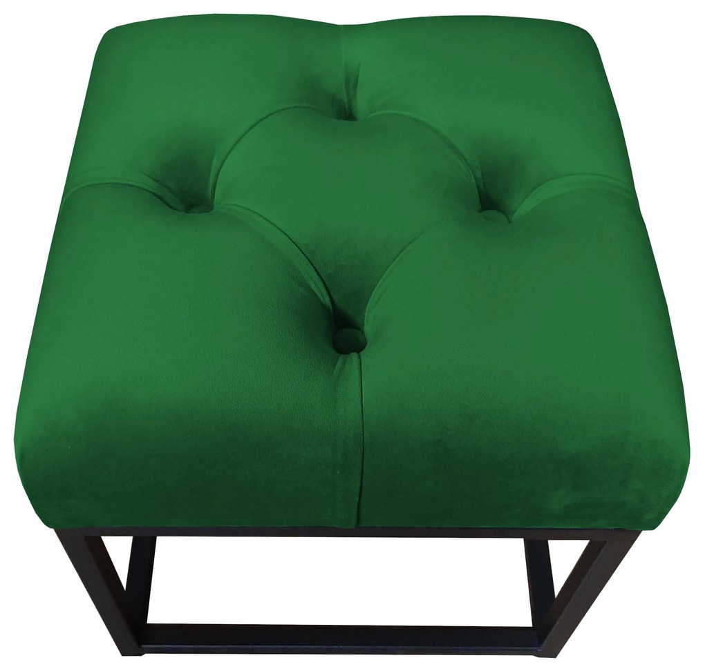 Pufa CHESTERFIELD LOFT ławka podnóżek metal MG25