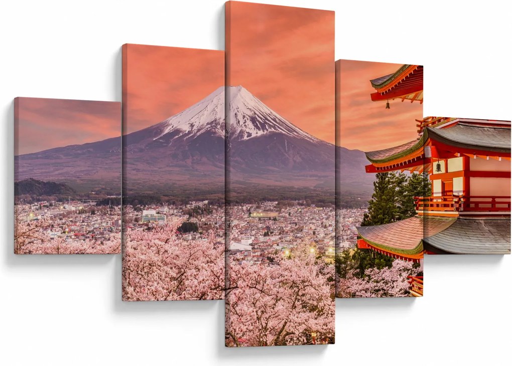 Obraz - Fujiyoshida, Japonia (125x70 cm)