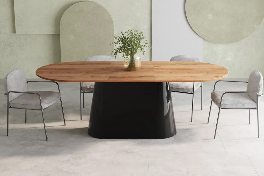 Rozkładany owalny stół Capitolo Hubertus dąb / połysk