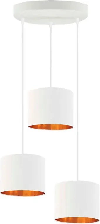 Lampa wisząca glamour na białym stelażu G8-R45