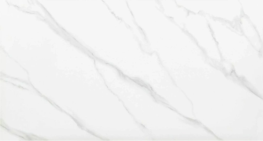 Stół jadalniany RION 130x70 cm z ceramicznym blatem, biały marmur