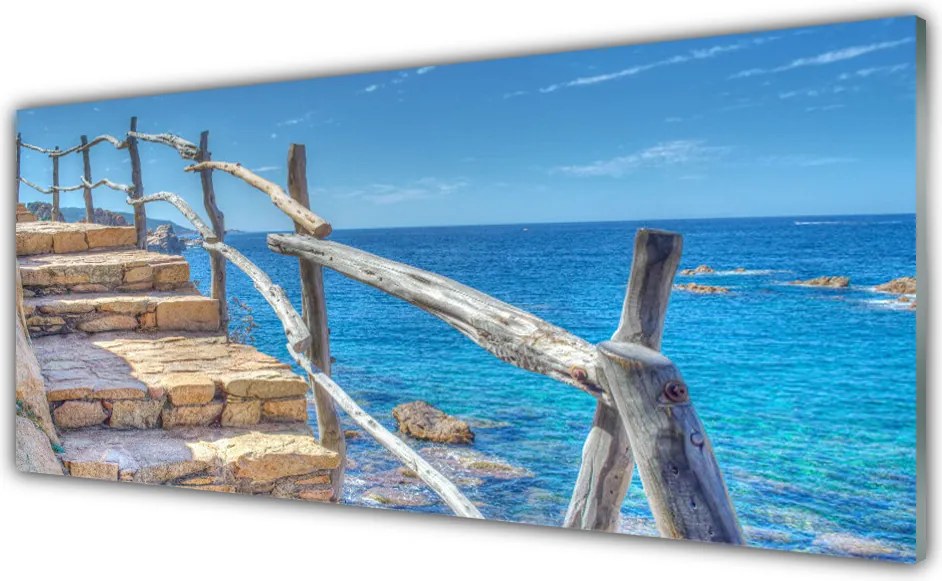Panel nad blat kuchenny Schody Prowadzące Do Morza