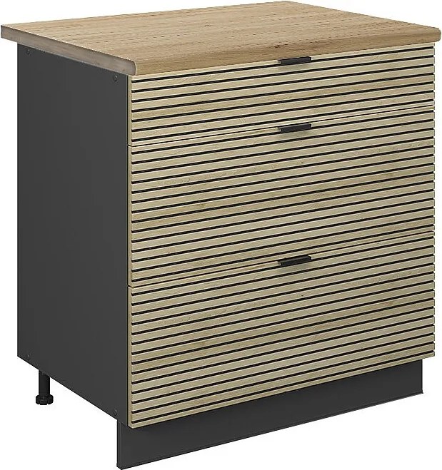 Szafka dolna do kuchni panel dębowy 80x60x82 fame-line