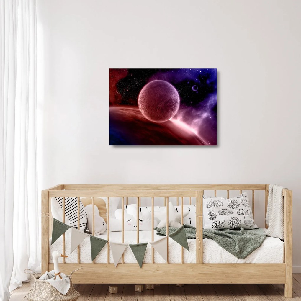 Obraz na szkle - Planeta (70x50 cm)