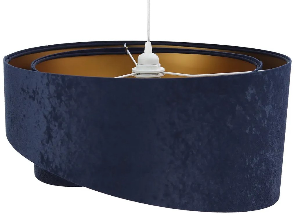 Lampa wisząca GEMSTONE granatowa/złota BPS KONCEPT
