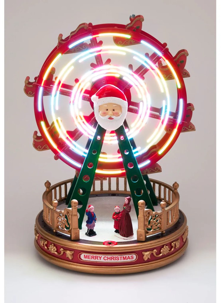 Obrotowa dekoracja świąteczna LED, diabelski młyn, 23 x 23 x 31 cm