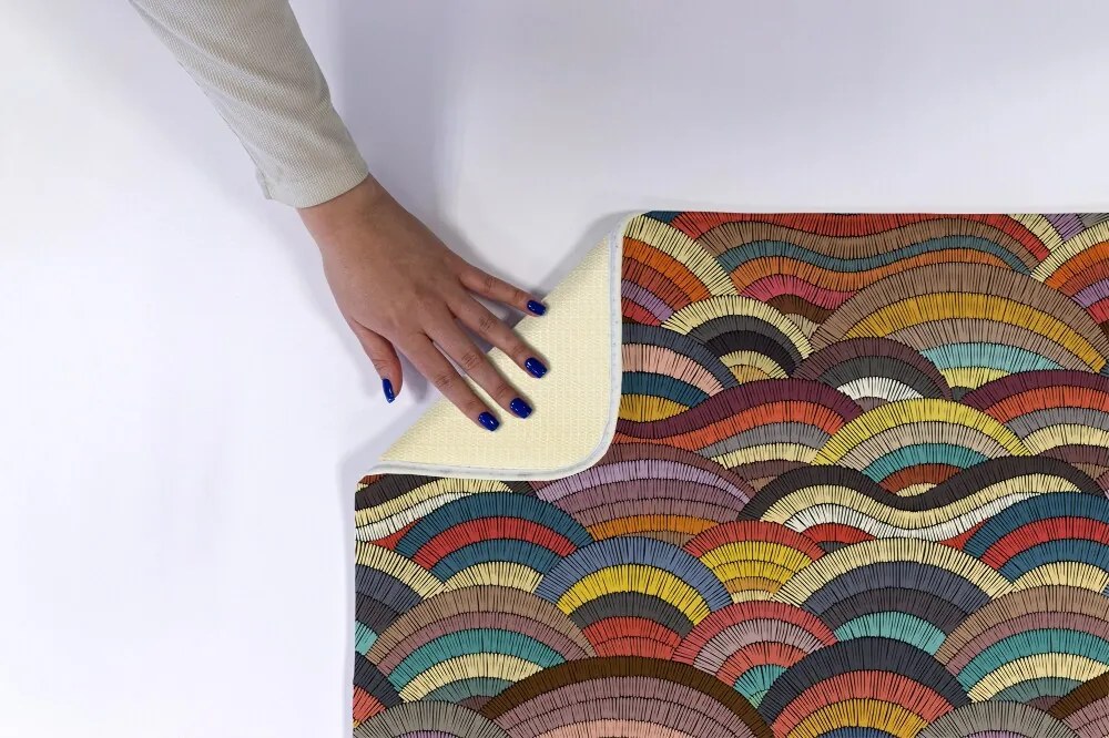 Antypoślizgowy dywanik łazienkowy Antypoślizgowy dywanik łazienkowy Kolorowa Abstrakcja