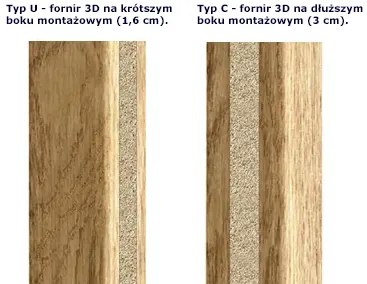 Lamele ścienne 15 szt. dąb fornir F8-B95
