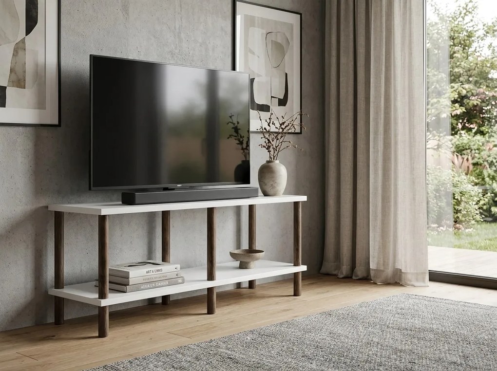 Stolik RTV SOLE 120 cm, biały