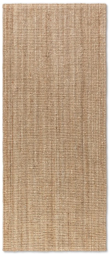Dywan naturalny jutowy ręcznie tkany Boucle naturalnie złoty 80 cm x 200 cm