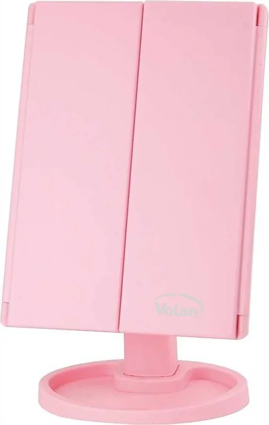 Lusterko Do MAKIJAŻU Powiększające 3X Kosmetyczne PODŚWIETLANE LED | VOLAN