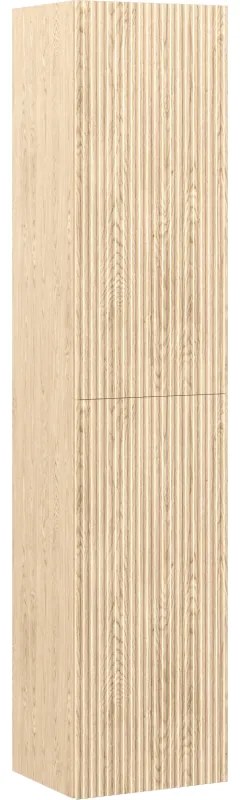 Mexen Rivel słupek łazienkowy 35 cm, 2 drzwi, ryflowany, dąb - 91A21-03016-2-BF81