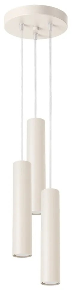 Kremowa lampa wisząca ø 19,5 cm Castro – Nice Lamps