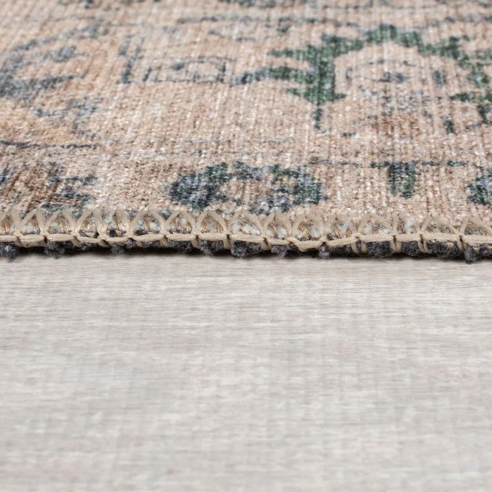 Zielony dywan odpowiedni do prania 152x230 cm Beau Floral – Flair Rugs
