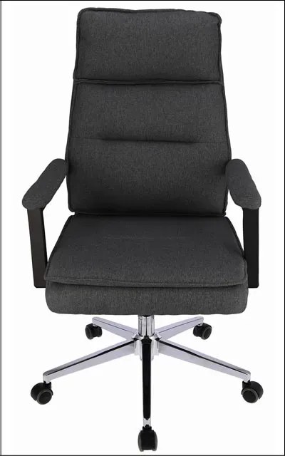 Ciemnoszary fotel tapicerowany regulowany A6-F45