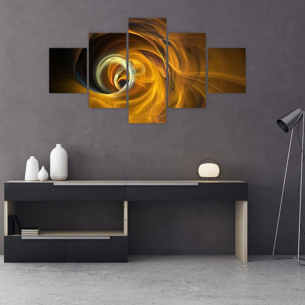 Obraz - Abstrakcja w ruchu (125x70 cm)