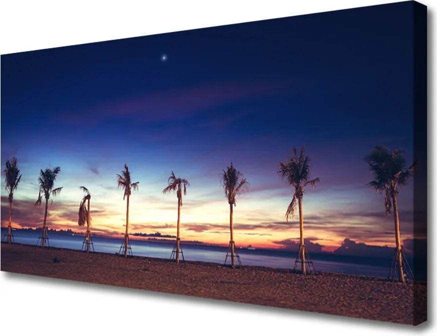 Fotoobraz na płótnie Egzotyczna Plaża pod Palmami