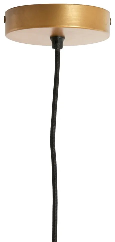 Jasnozielona lampa wisząca z kloszem z juty ø 40 cm Fugia – Light & Living