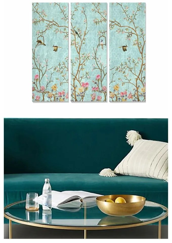Obrazy zestaw 3 szt. 20x50 cm – Wallity