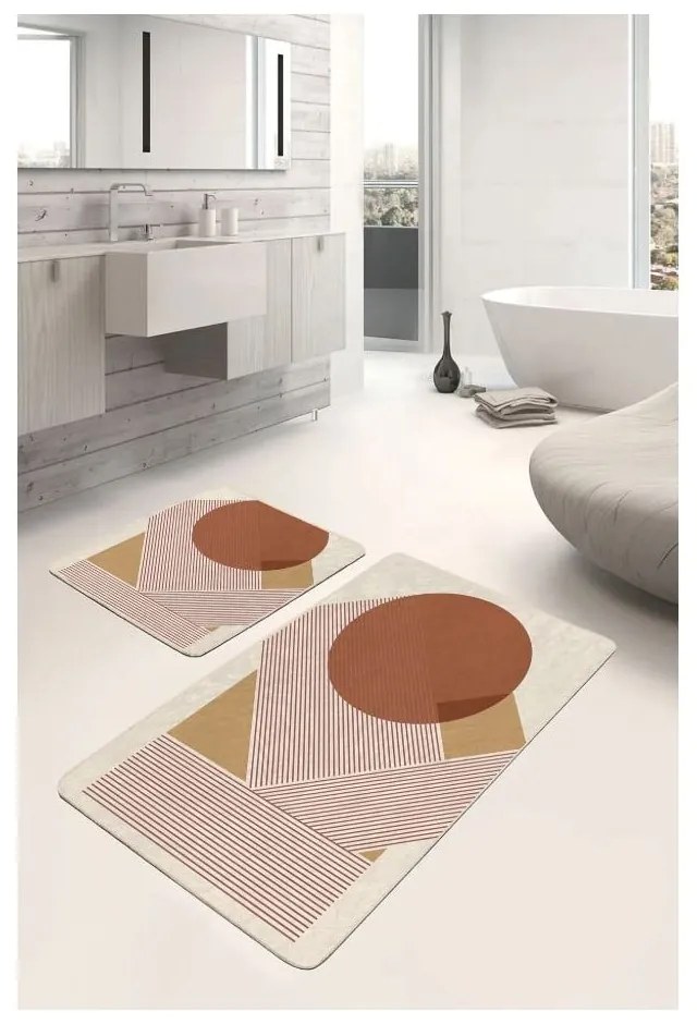 Aksamitne dywaniki łazienkowe zestaw 2 szt. 60x100 cm – Mila Home