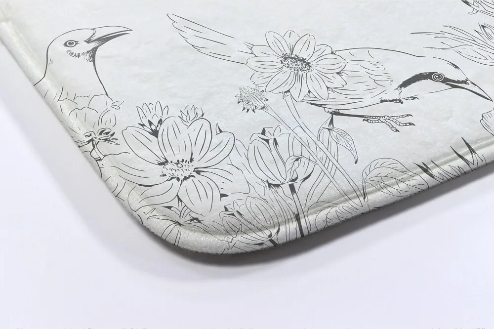 Dywanik pod prysznic Dywanik pod prysznic Linie Ptaki