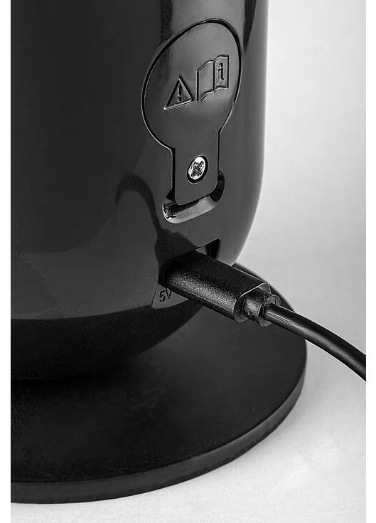 Rabalux 74230 lampa stołowa LED z brokatem Figen, czarny, 5 W, 290 lm, 5000 K, ściemnialna